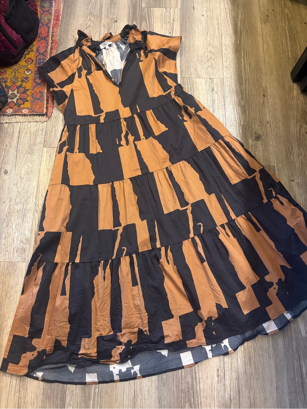 Crosby by mollie burch maxi flora dress in "funky town"